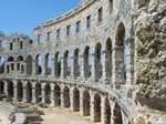 The Arena (Amphitheatre) walls - Pula Istria Croatia