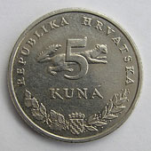 Croatia Coin 5 Kuna front